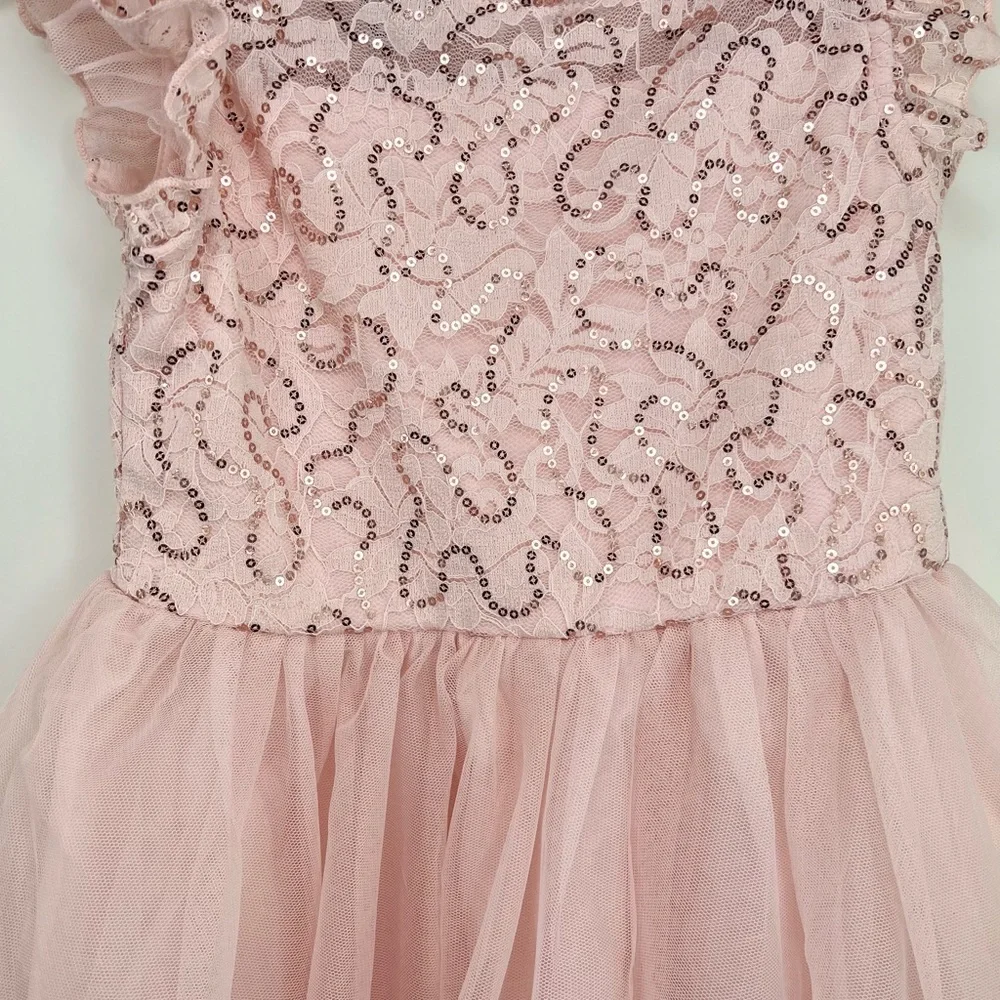 Girls' Flutter Sleeve Dress - Cat & Jack  Blush Pink